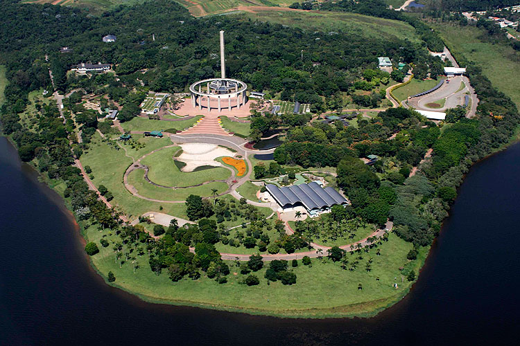 Foto aérea Templo Sagrado Messiânica